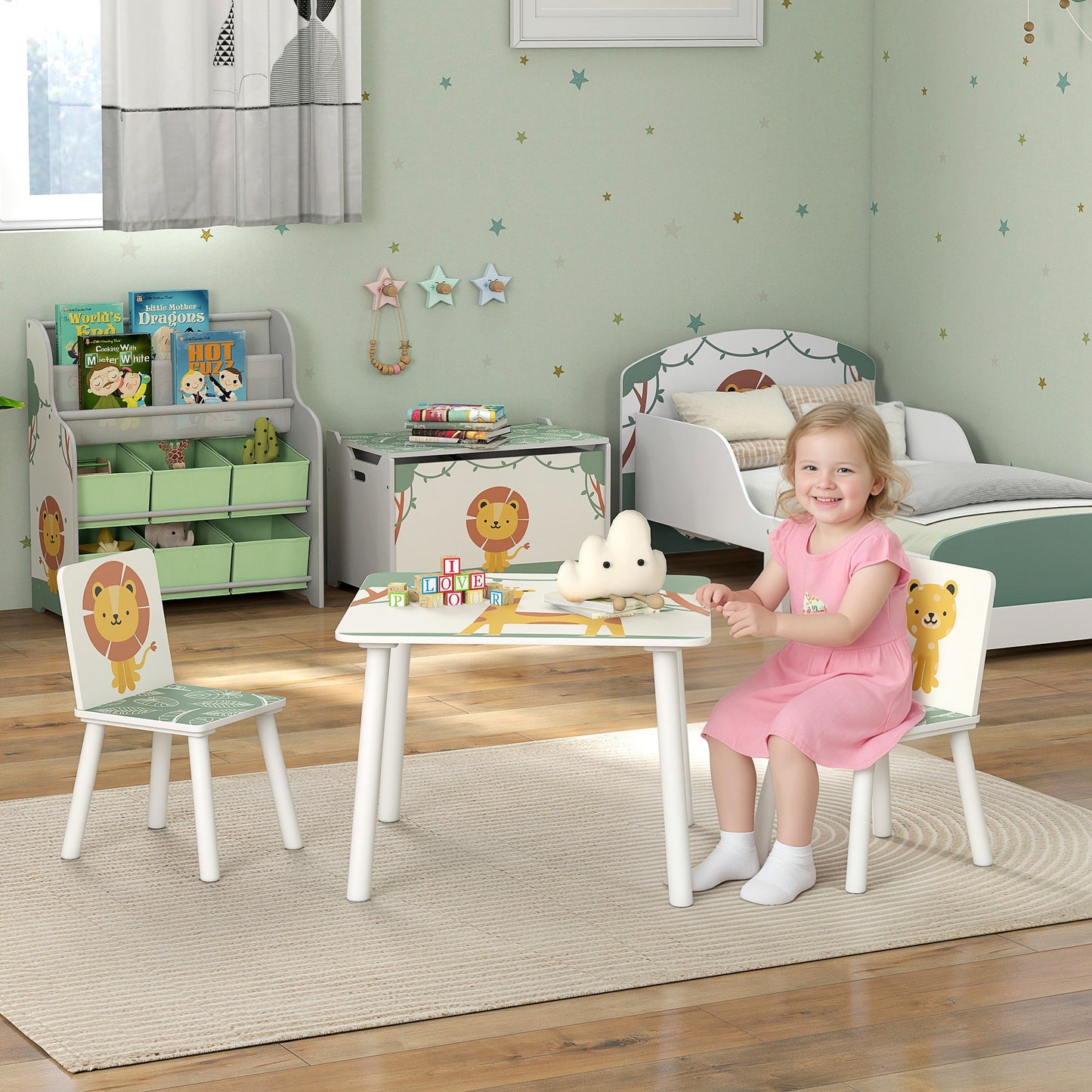 3-Piece Kids Table & Chair Set