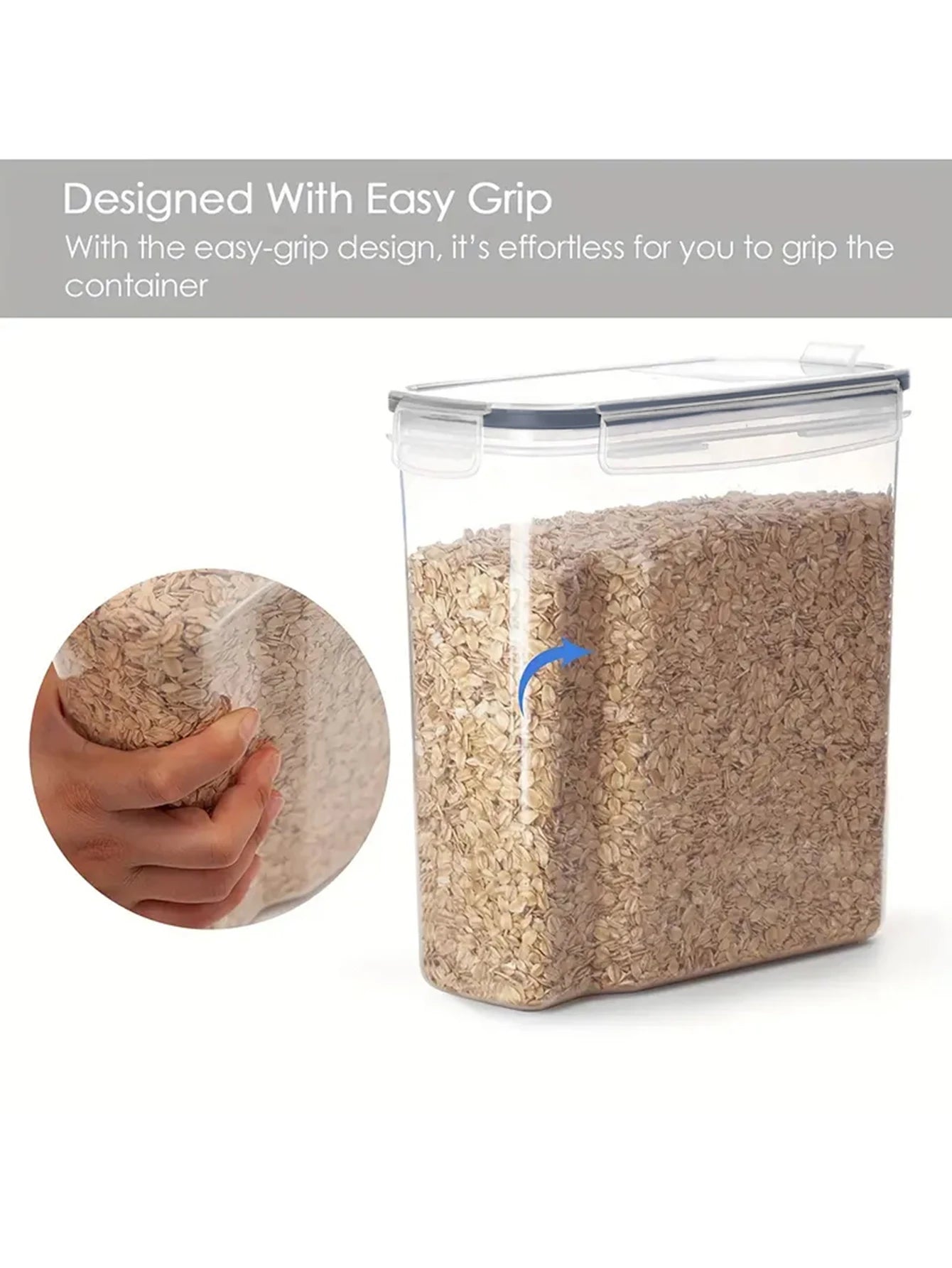 4PCS 4L Airtight Food Storage Containers