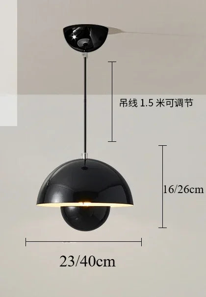 Nordic Macaron LED Mushroom Pendant Light