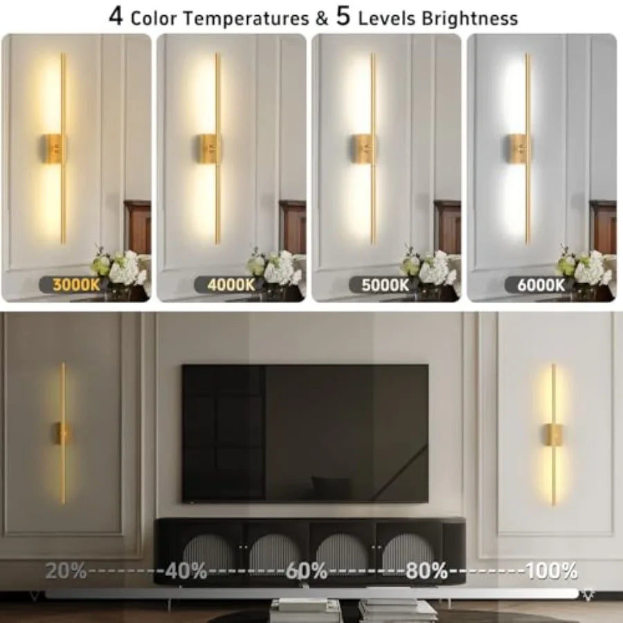 Battery Operated Wall Sconces Set of Two