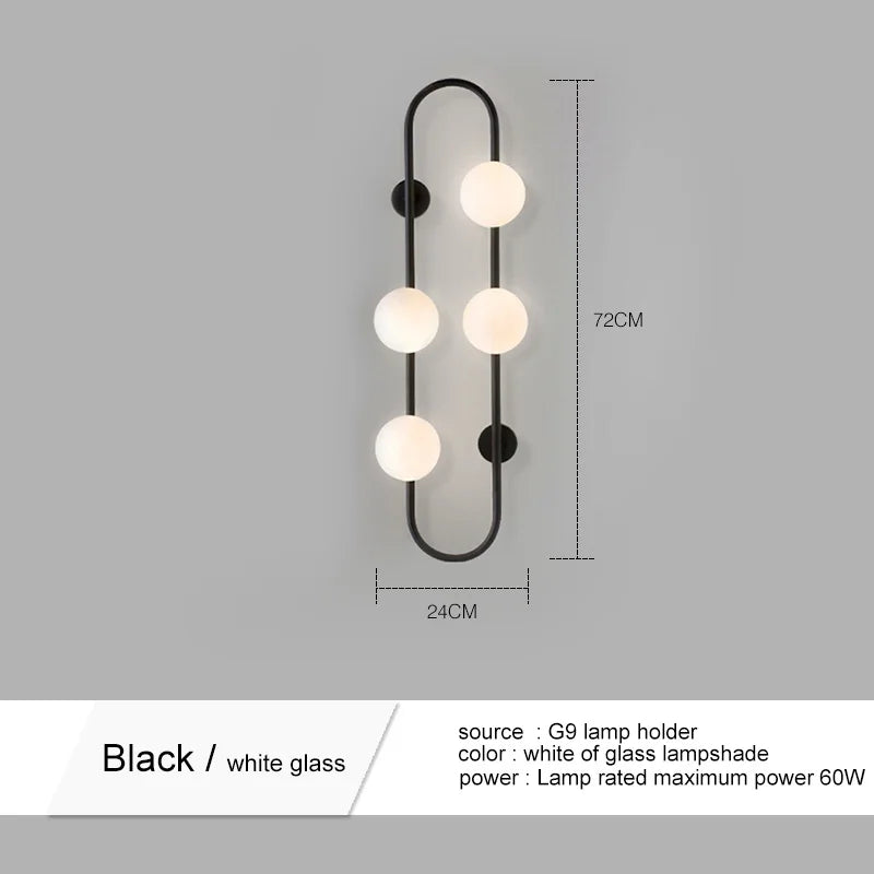 Glass Wall Lights Decoracion Art