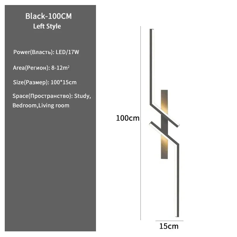 Modern LED Strip Wall Sconce Light