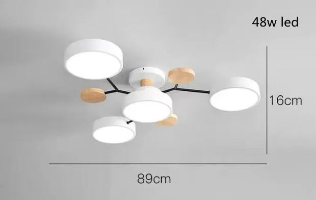 3-Color LED Ceiling Chandelier for Home