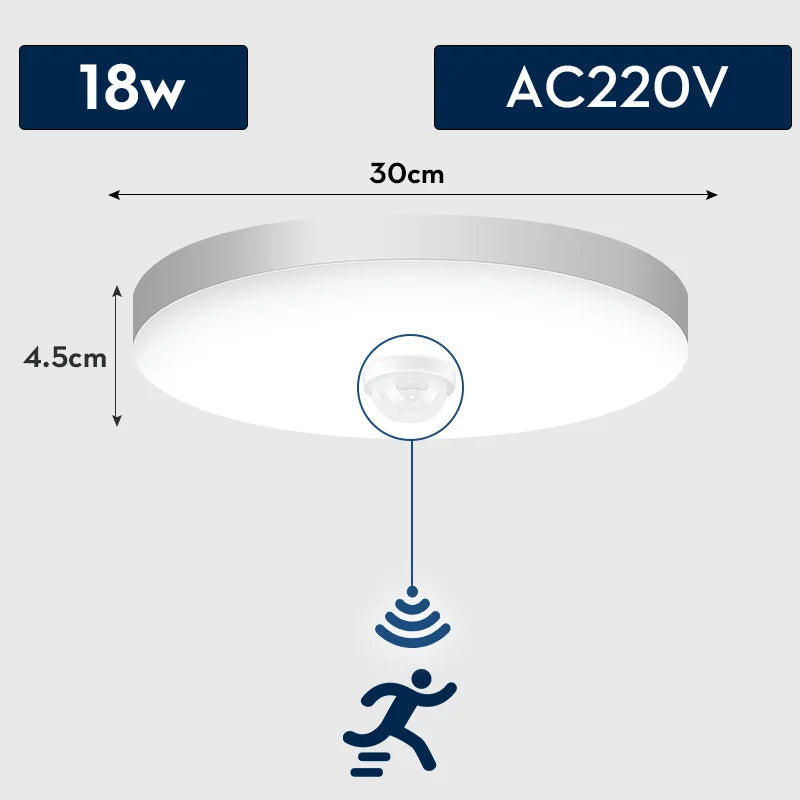 Modern Motion Sensor LED Ceiling Lamp