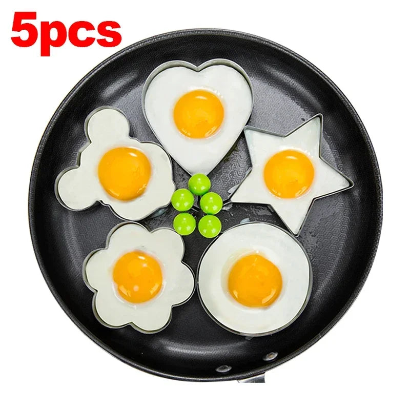 Egg Mold Heart Pancake Maker Breakfast Baking Omelette Rings