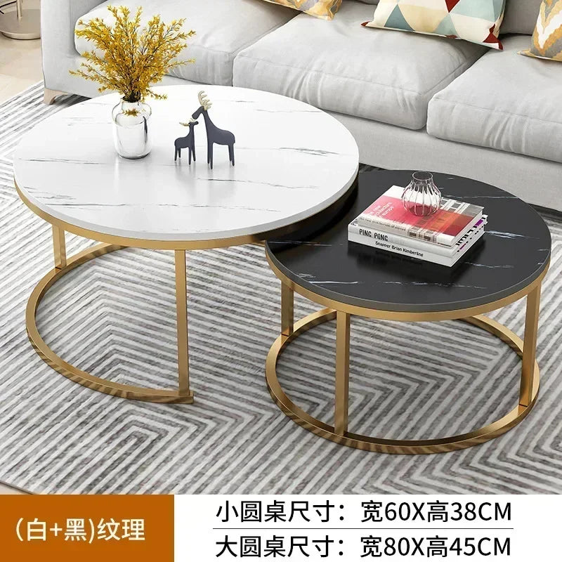 Marble Texture Tea Table Set