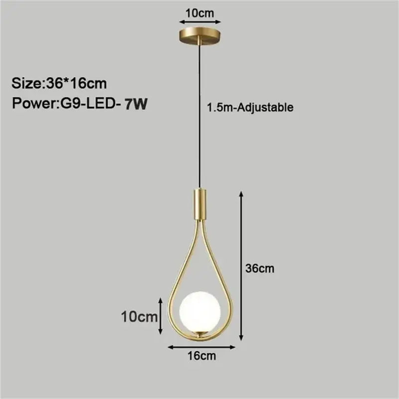 Black Copper Hanging Ceiling Light