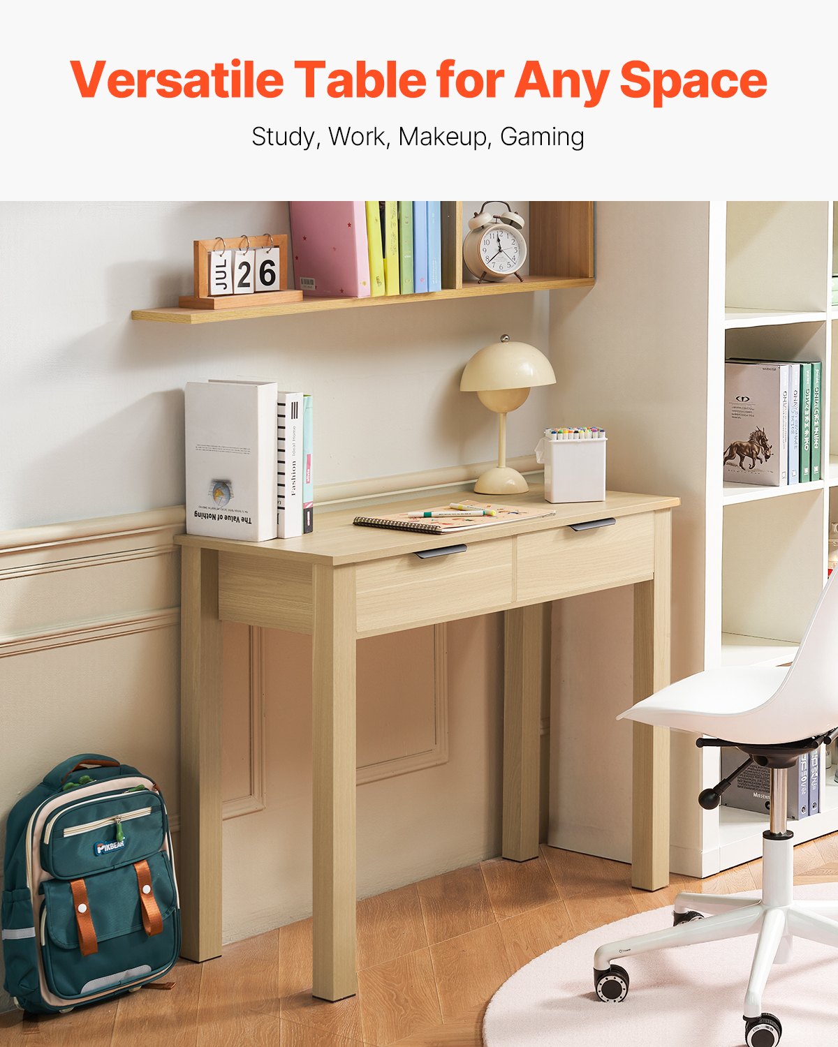 Kids Writing Desk with Storage
