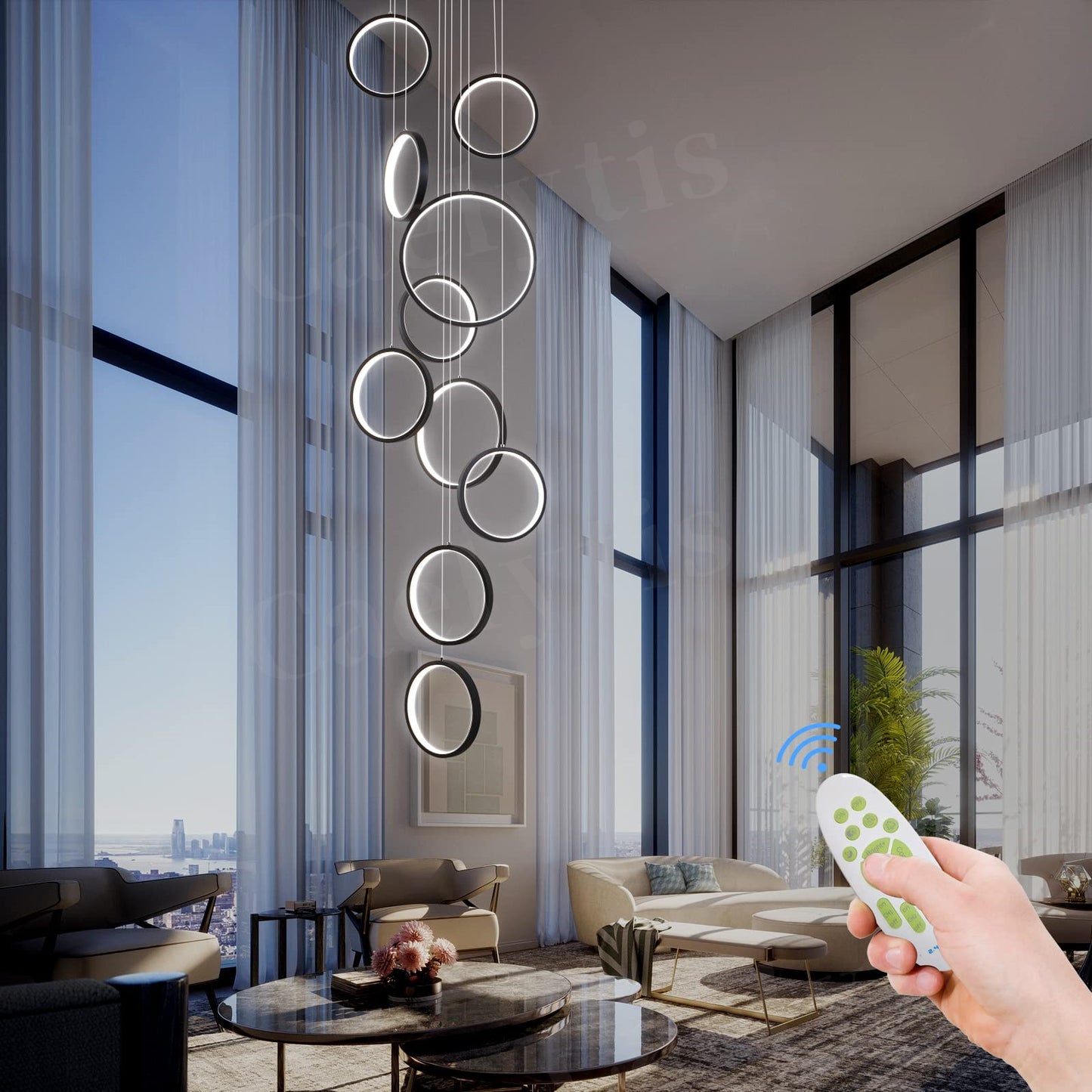 Modern Loft Chandelier