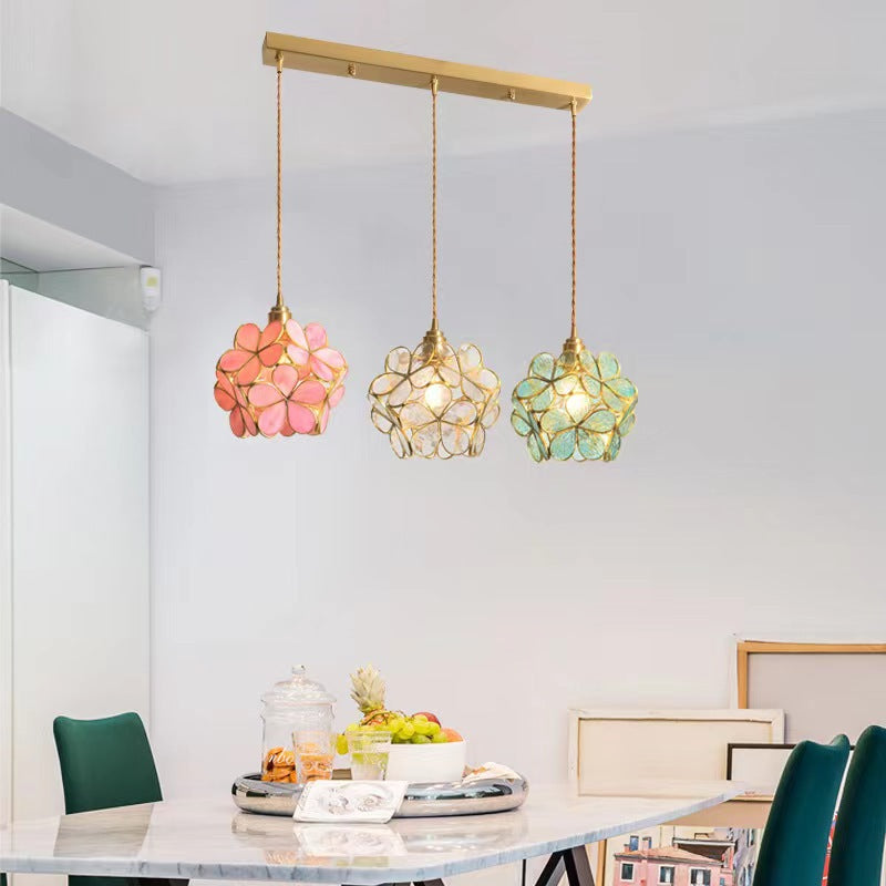 Luxury-style girl's bedside bedroom petal chandelier