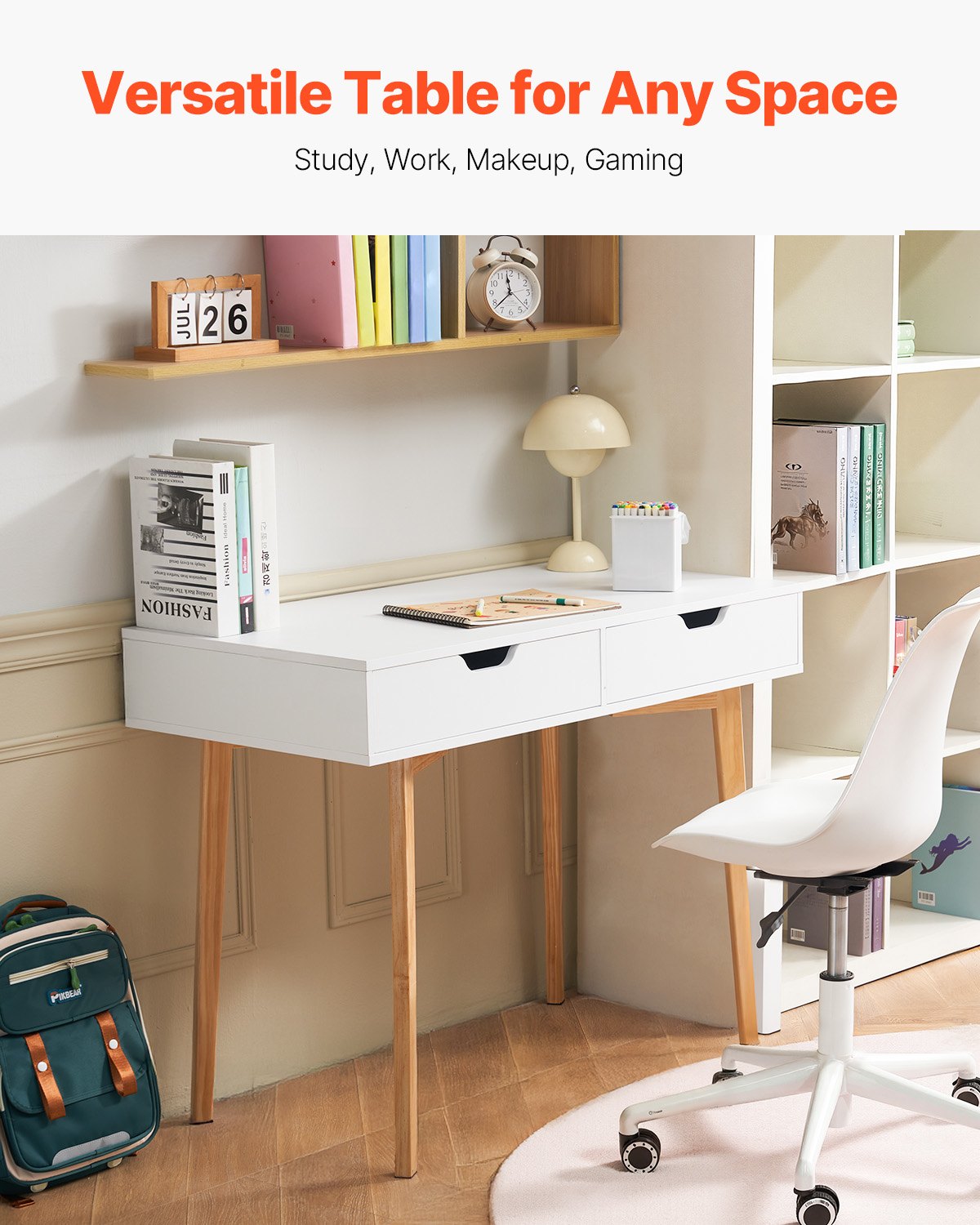 Kids Study Desk with Drawers