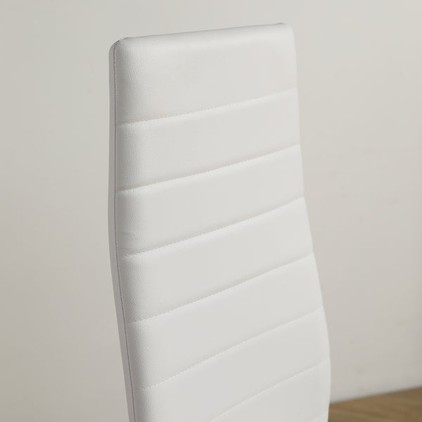 Modern PU Leather Dining Chair Set (4)