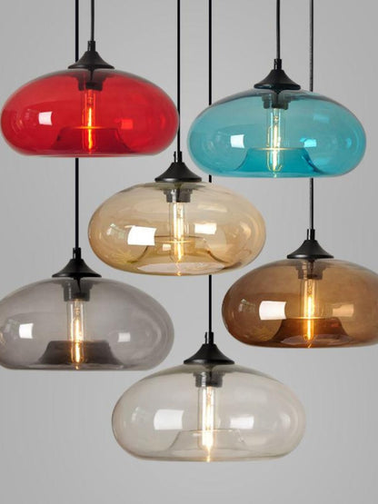 Nordic Stained Glass Pendant Light