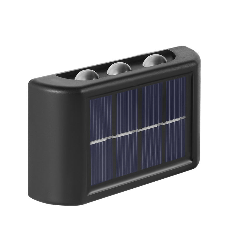 Solar-powered wall light