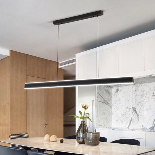 Smart Dimmable LED Pendant Light with Remote Control – Nordic Minimalist Ceiling Chandelier