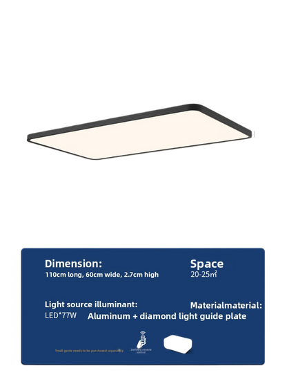 Ultra-Thin Smart Ceiling Lamp with Dimmable Lighting