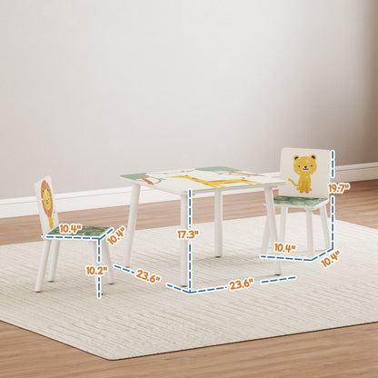 3-Piece Kids Table & Chair Set