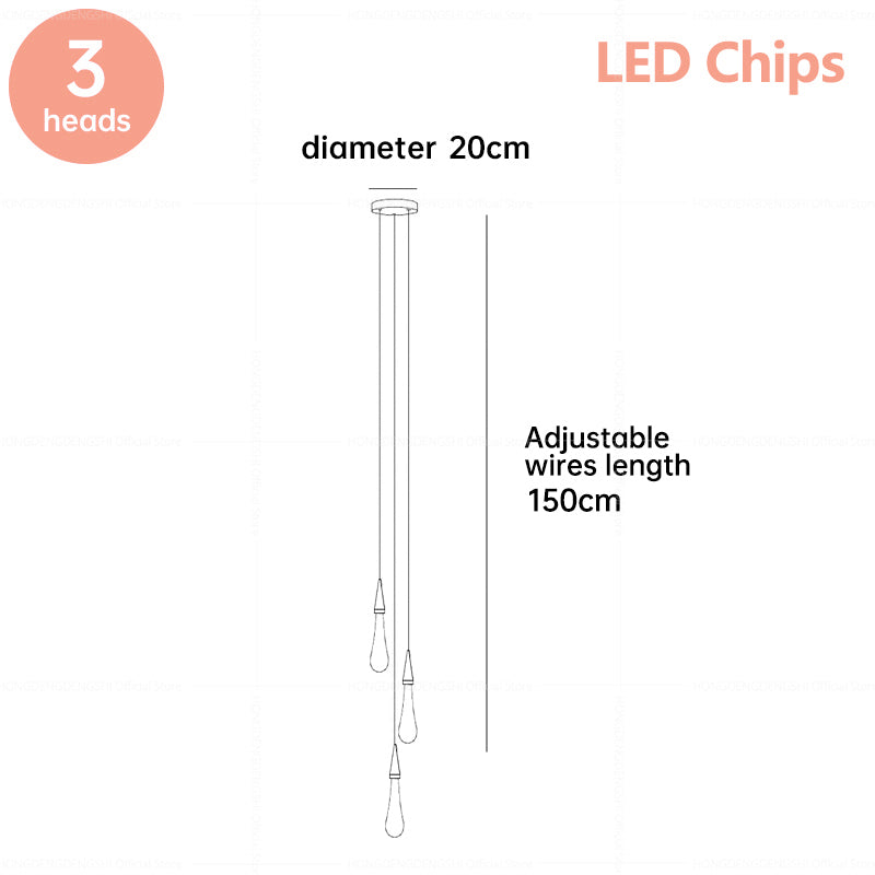 Modern Minimalist LED Chandelier