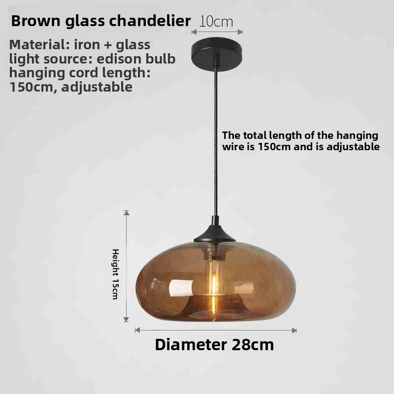 Nordic Stained Glass Pendant Light