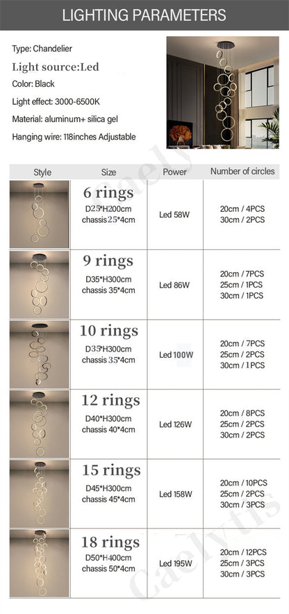 Modern Loft Chandelier