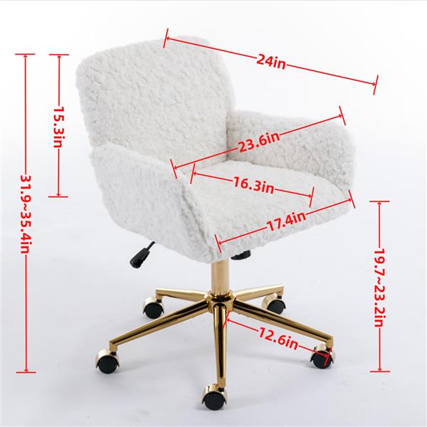 Swivel Desk Chair – Pink