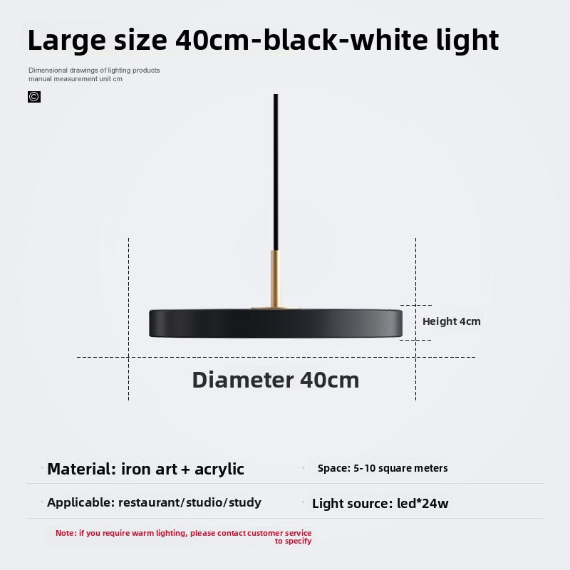 Minimalist Nordic Single Head Bedroom Chandelier