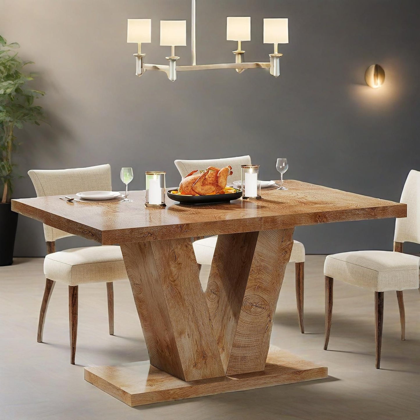 Dining Table for Four – Light Oak