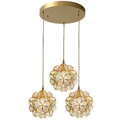 Luxury-style girl's bedside bedroom petal chandelier