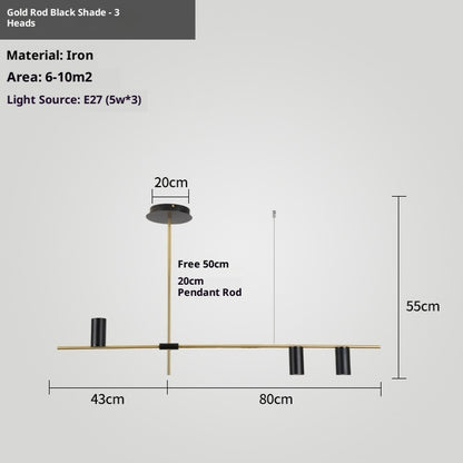 Nordic Retractable Boom Chandelier