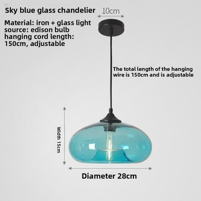 Nordic Stained Glass Pendant Light
