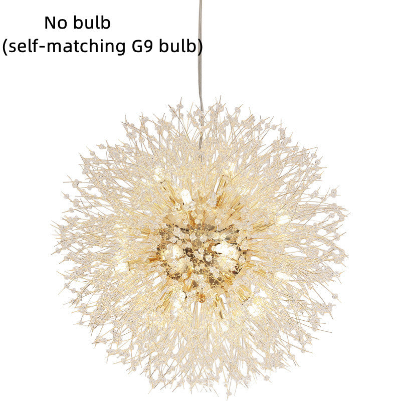 Modern Dandelion Crystal Lighting Fixture