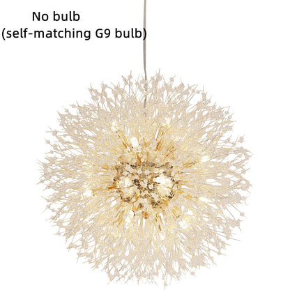 Modern Dandelion Crystal Lighting Fixture