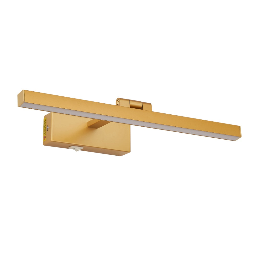 Gold 16" LED Bathroom Mirror Light