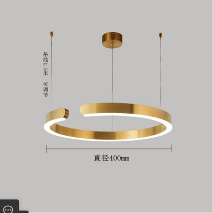 Fashion Bedroom Golden Stainless Steel Light Fixture