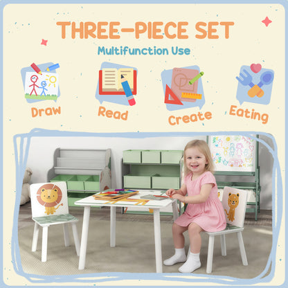 3-Piece Kids Table & Chair Set