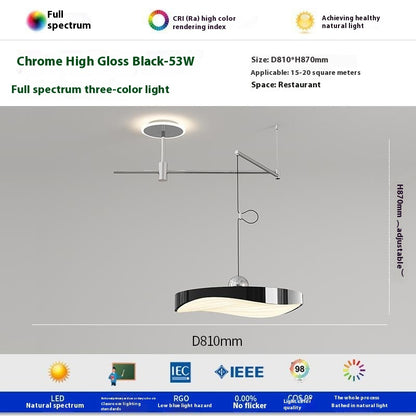 Flying Saucer Rocker Arm Chandelier
