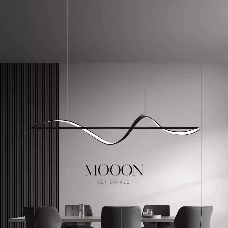 Italian Minimalist Line Restaurant Chandelier