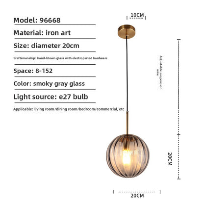 Nordic Stained Glass Pendant Light