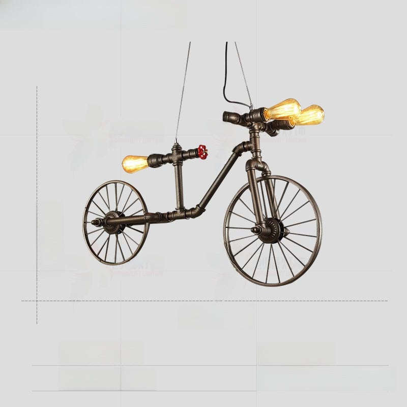 Adjustable Industrial Multi-Head LED Chandelier
