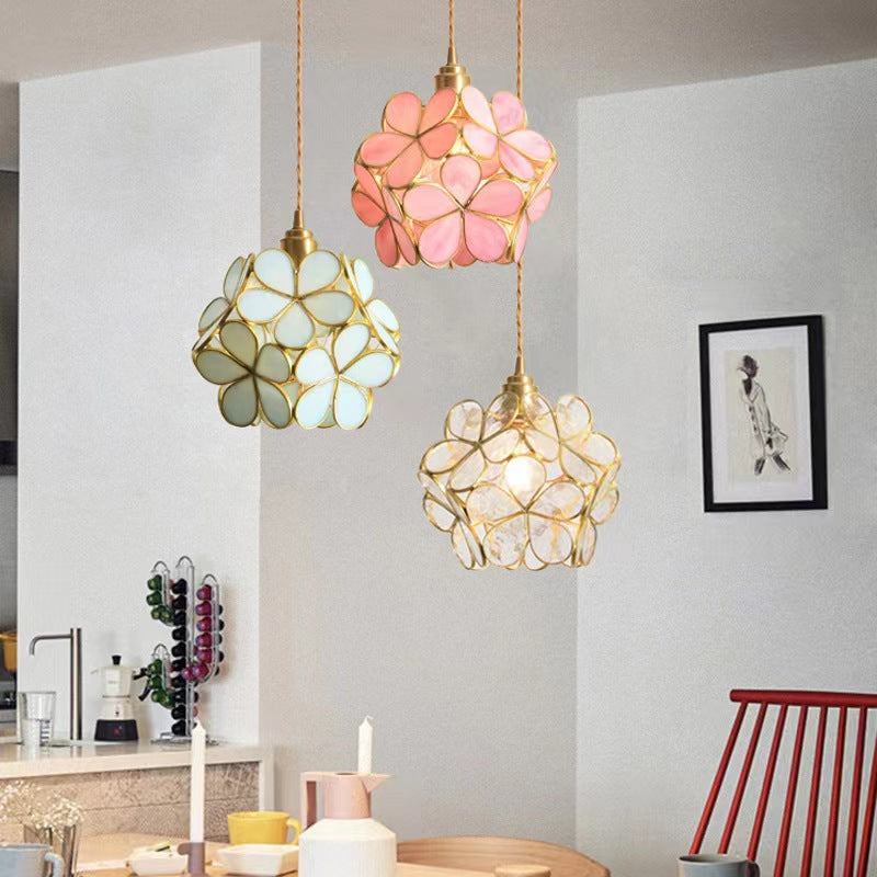 Luxury-style girl's bedside bedroom petal chandelier