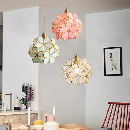 Luxury-style girl's bedside bedroom petal chandelier