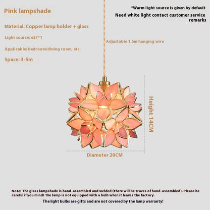 Stained Glass Chandelier Hanging Line Lamp