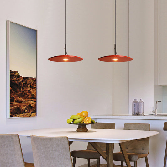 Nordic Flying Saucer LED Pendant Light – Minimalist Ceiling & Suspended Chandelier