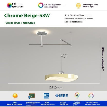 Flying Saucer Rocker Arm Chandelier