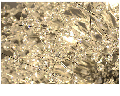 Modern Dandelion Crystal Lighting Fixture