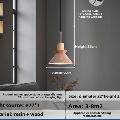 Modern Wooden LED Pendant Lamp