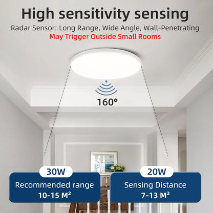 Modern Motion Sensor LED Ceiling Lamp