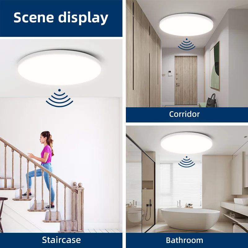 Modern Motion Sensor LED Ceiling Lamp