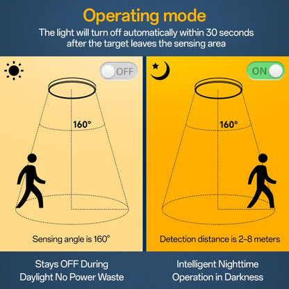 Modern Motion Sensor LED Ceiling Lamp
