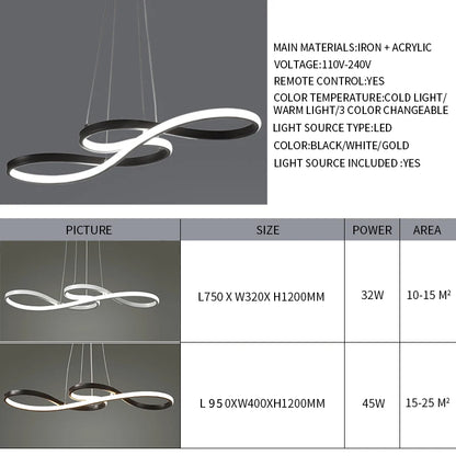 Modern Bar Table LED Hanging Lamp